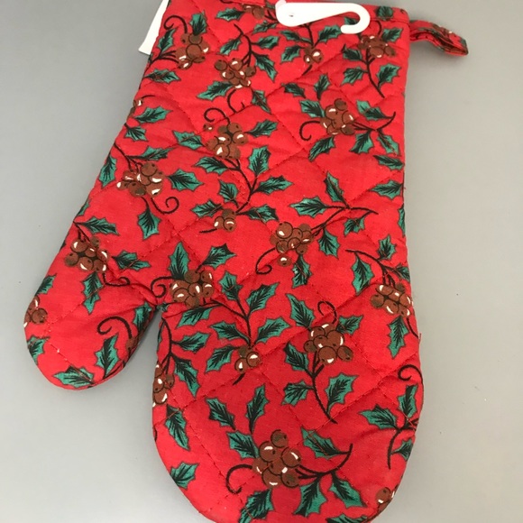 Vintage NOS 4 pc Christmas kitchen bake oven mitten gloves bundle - Picture 7 of 11